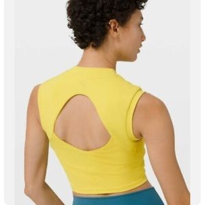 Lululemon Sweat Intention Tank Yellow Serpentine 4